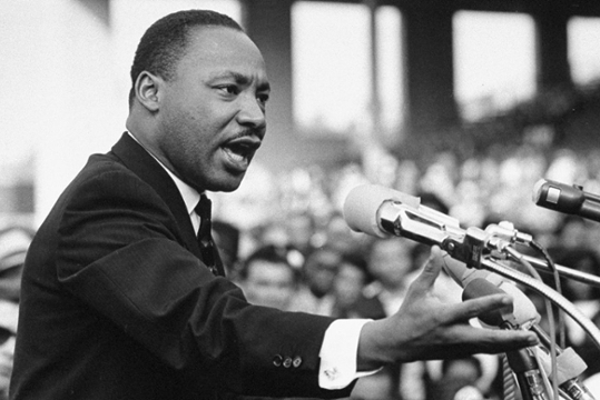 MLK Jr Giving a speech