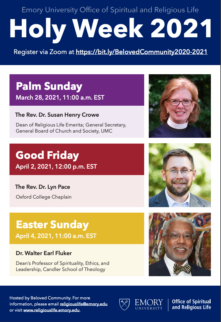 Poster for Holy Week 2021