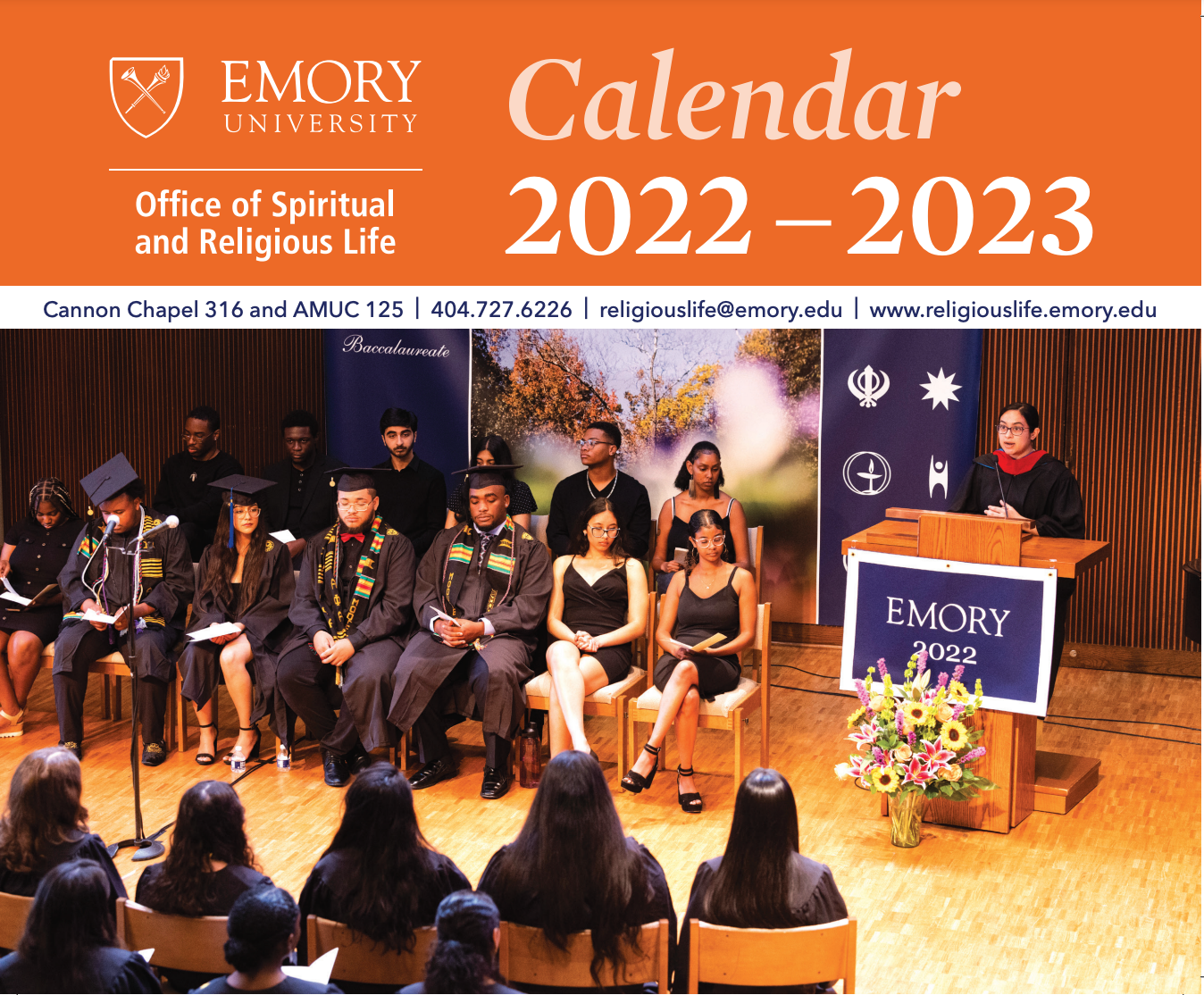 ORSL 2020-2021 Calendar with the Cannon Chapel on the cover