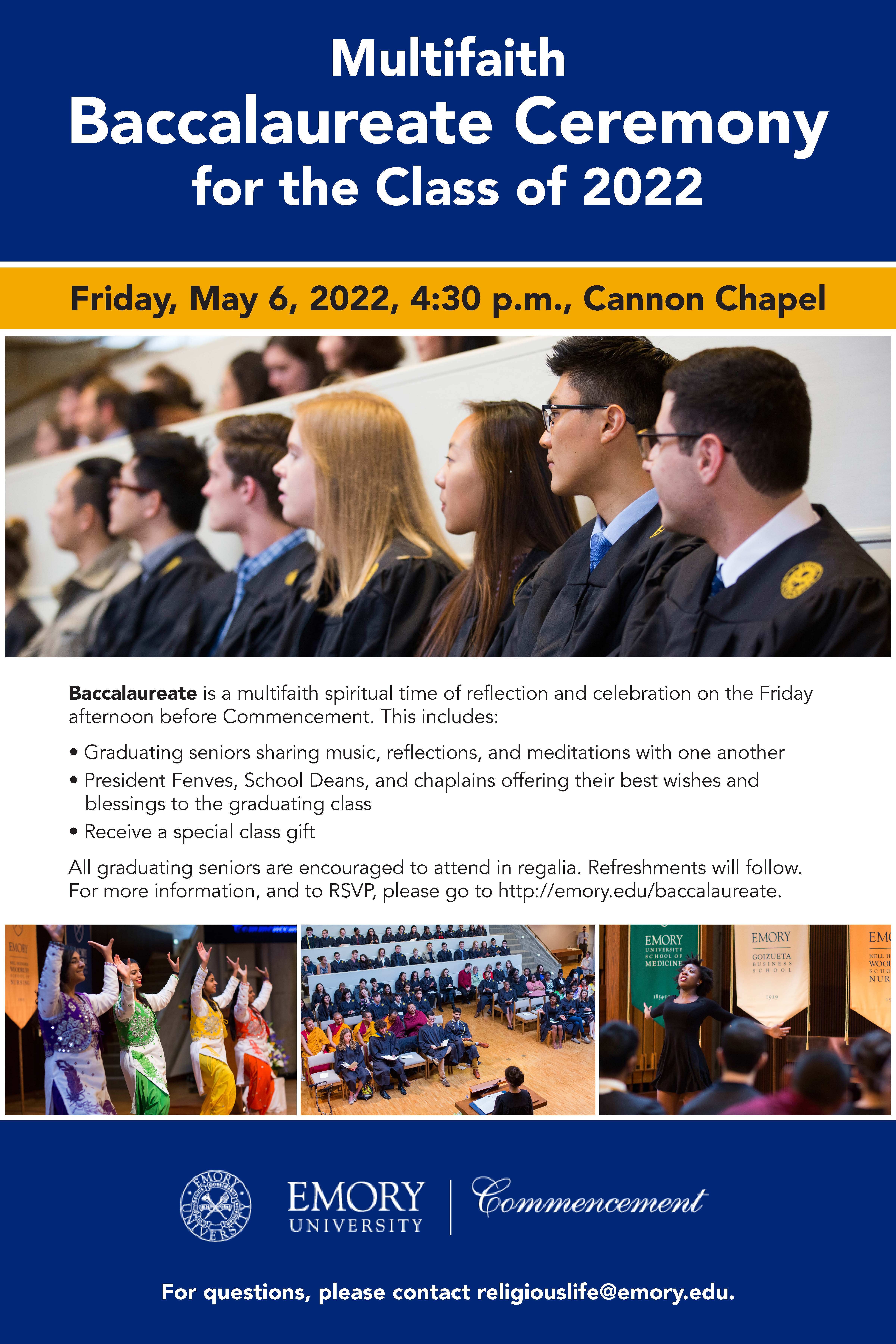 Images for the Multi-faith Baccalaureate for the Class of 2021
