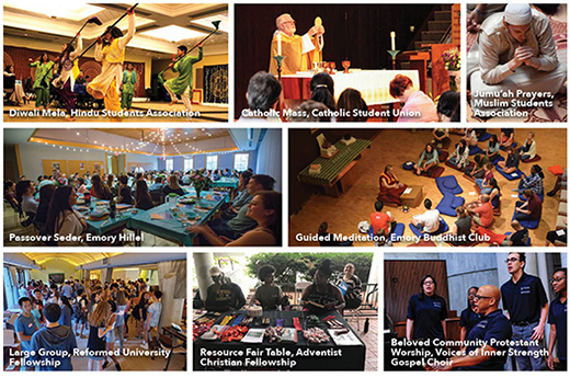 A Collage of Emory Spiritual Life Events