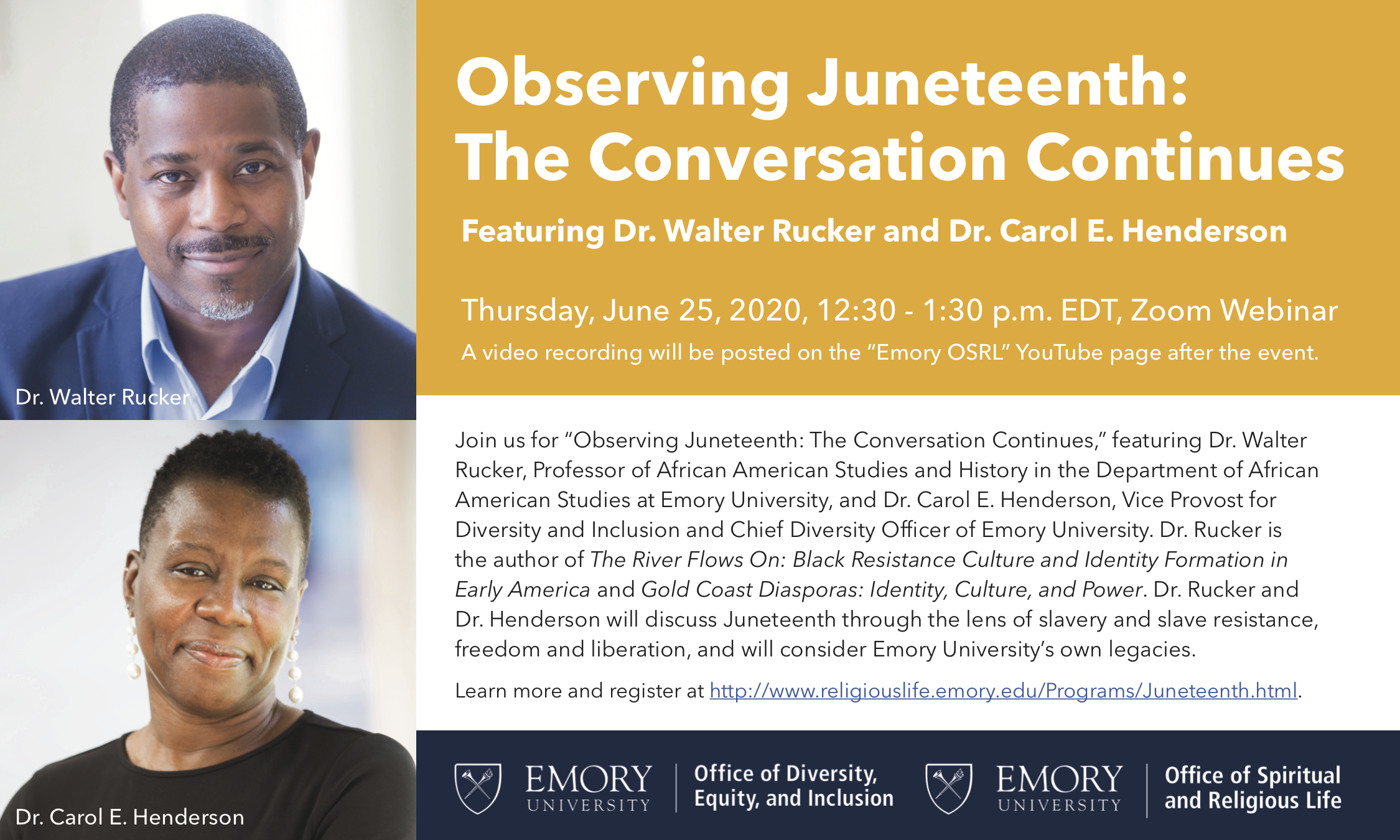 Poster of Observing Juneteenth: The Conversation Continues